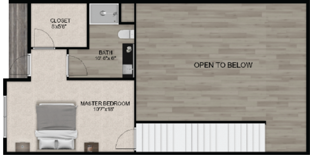 Vertisee Heights Apartments - Two Bedroom Floor Plan