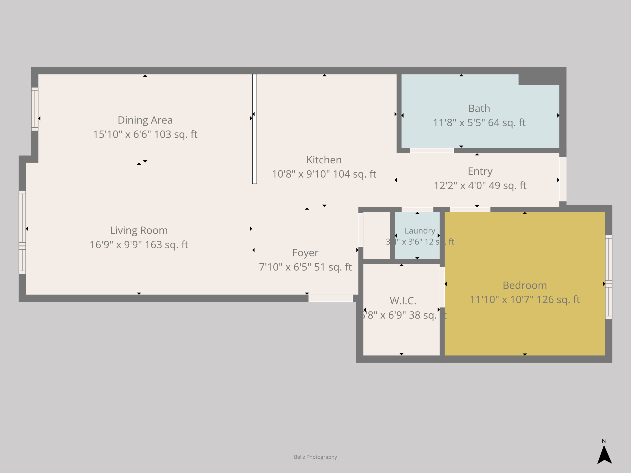 Vertisee Heights Apartments - One Bedroom Floor Plan